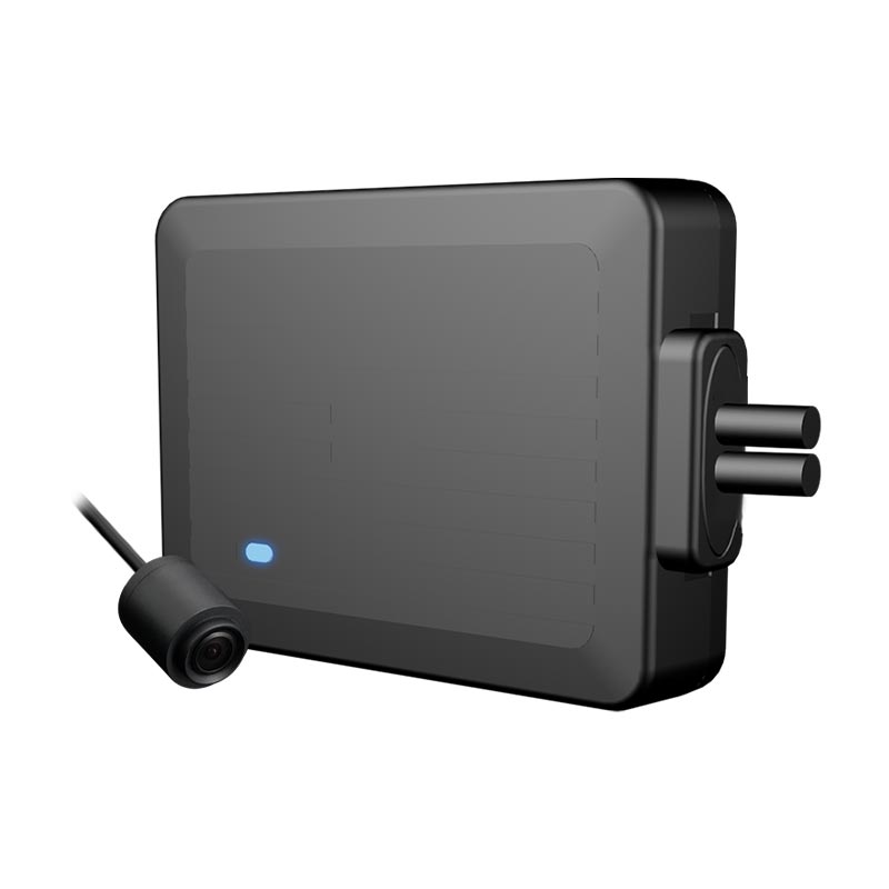 Discreta dash cam per moto a obiettivo singolo con stabilizzazione dell'immagine