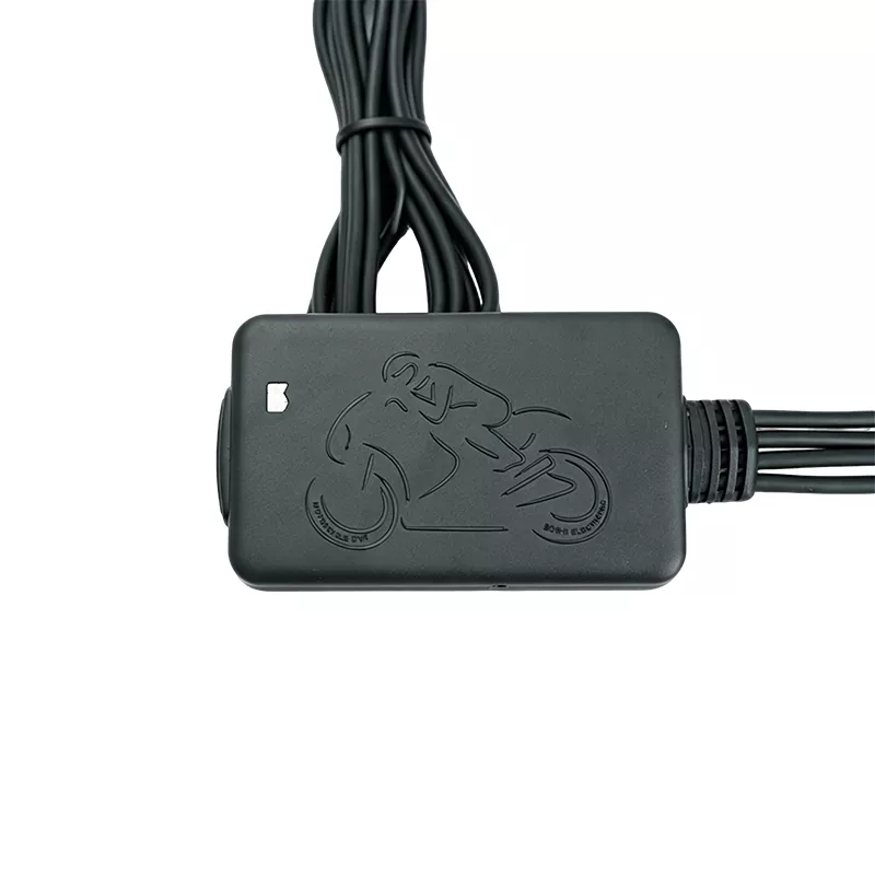 Dash cam per moto a doppio obiettivo con registrazione in loop